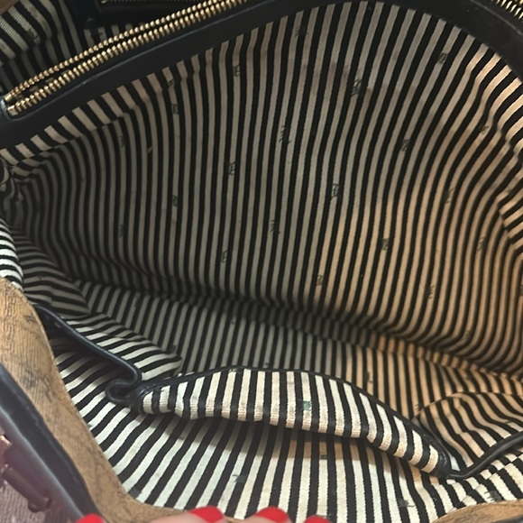 L.A.M.B. Black and Tan Tote with Quilted Design - Picture 3 of 5